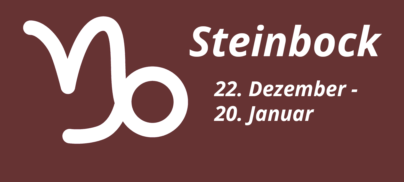 Sternzeichen Steinbock Symbol 